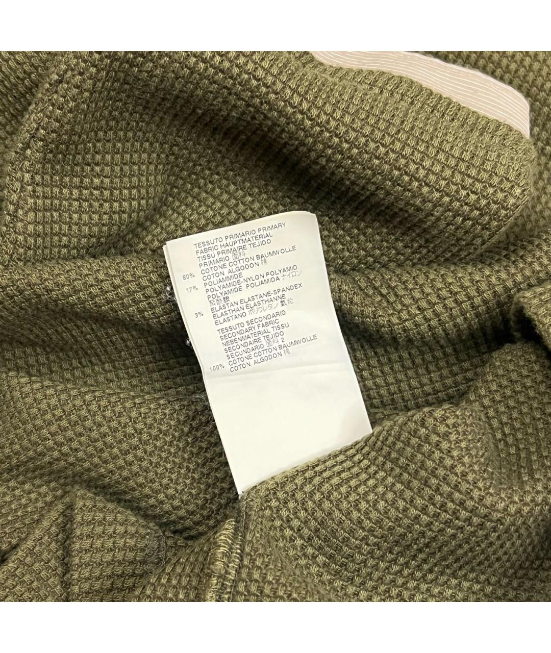 MAISON MARGIELA Зеленый хлопковый джемпер / свитер, фото 8