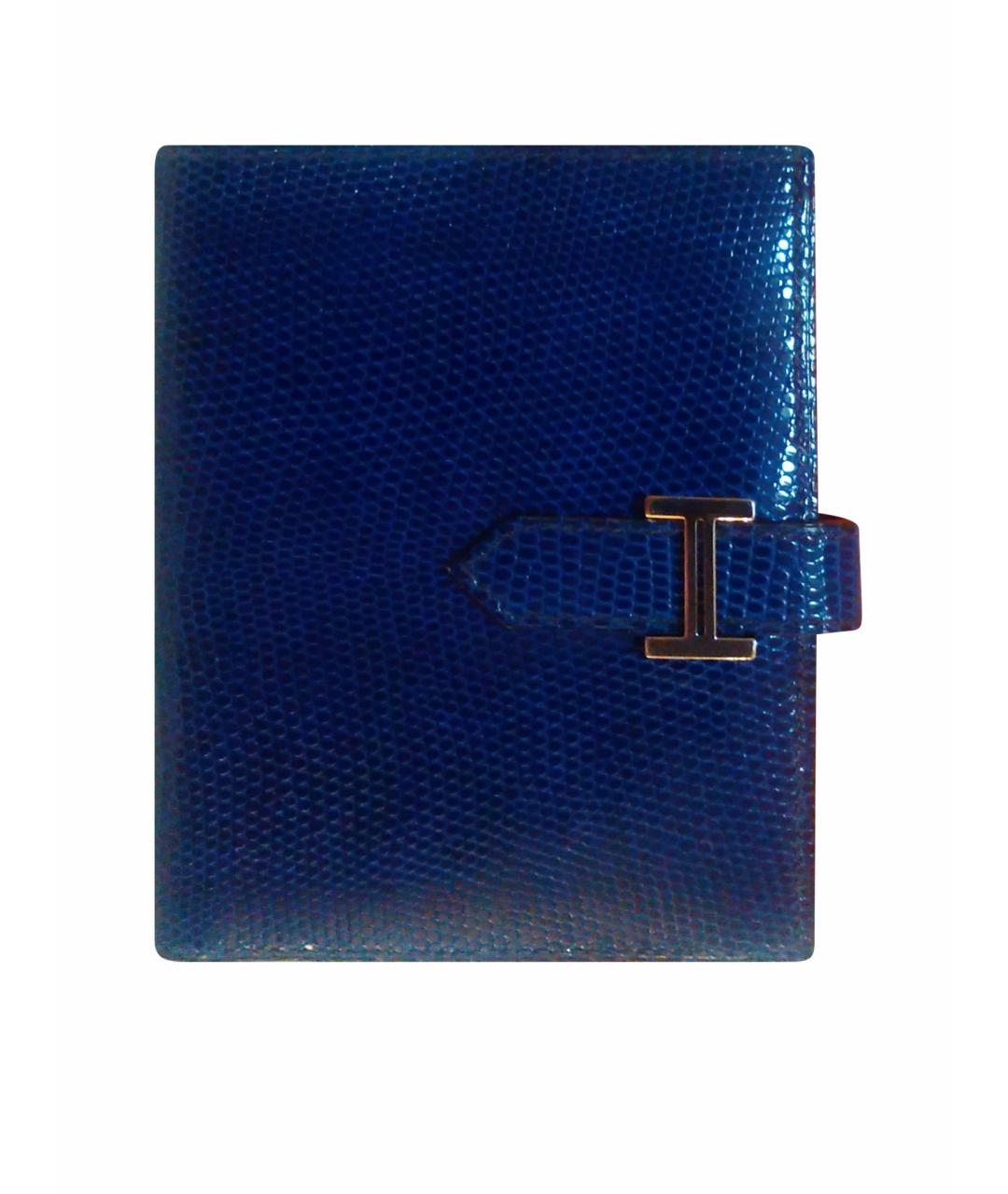 HERMES PRE-OWNED Синий кошелек из экзотической кожи, фото 1