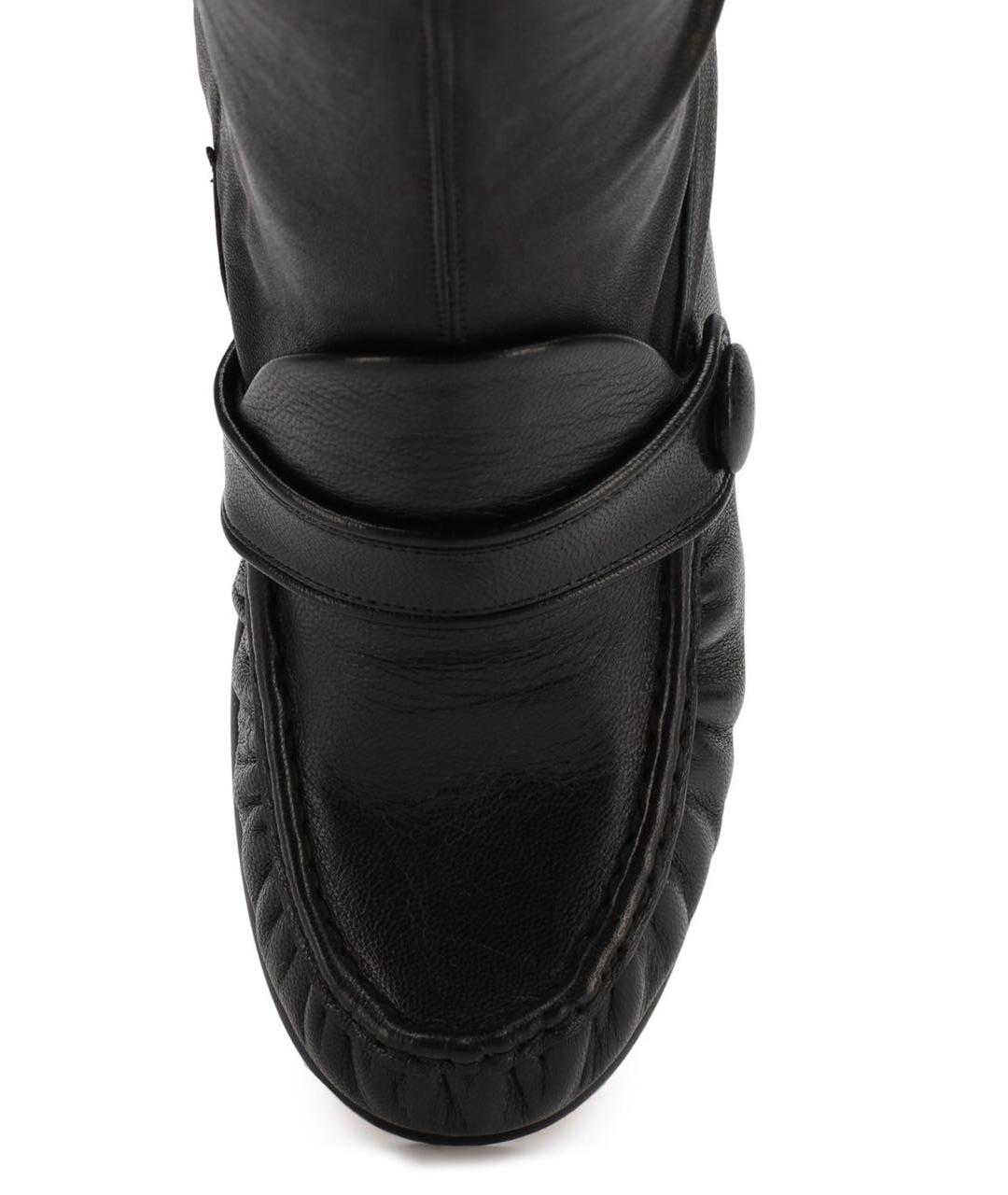 CELINE Черные кожаные сапоги, фото 3