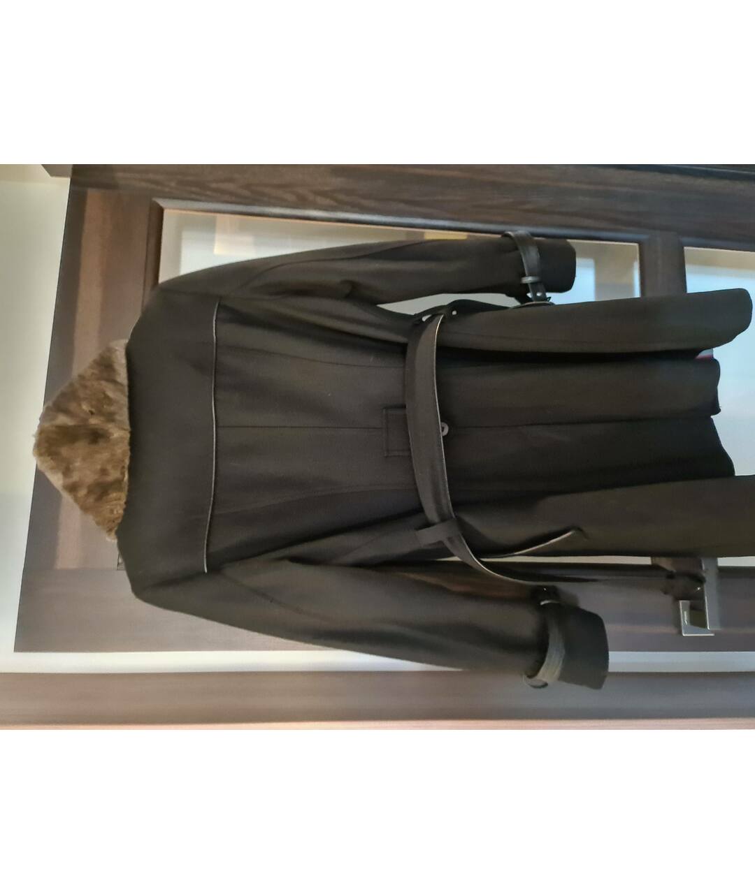 PIERRE CARDIN Черное шерстяное пальто, фото 3