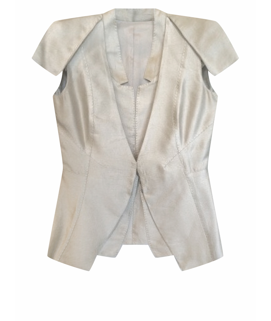 GIANFRANCO FERRE Бежевый шелковый жакет/пиджак, фото 1