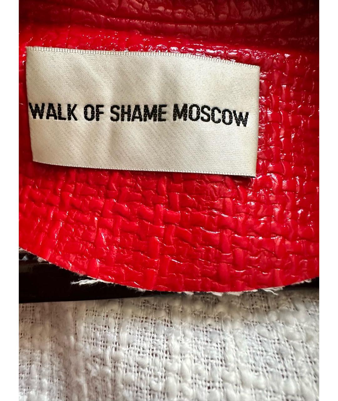 WALK OF SHAME Красный вискозный тренч/плащ, фото 3