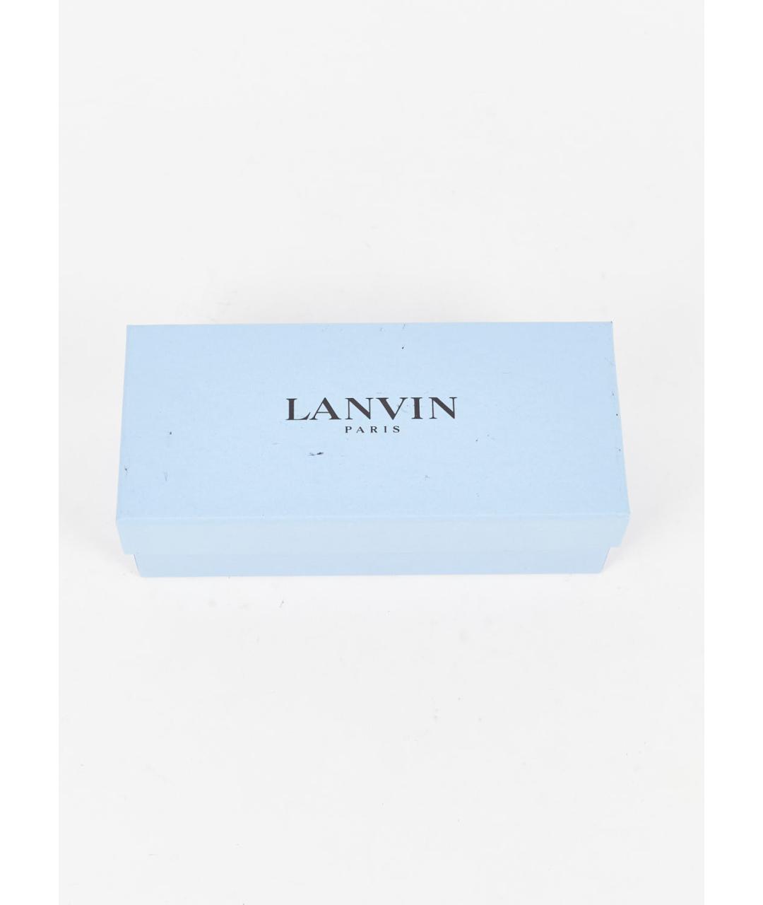 LANVIN Коричневые металлические солнцезащитные очки, фото 4