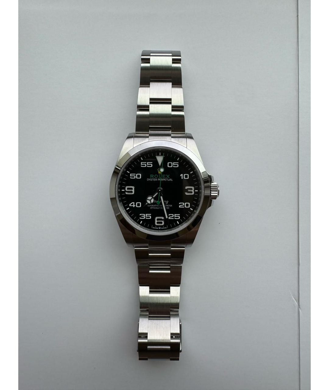 ROLEX Серебряные стальные часы, фото 6