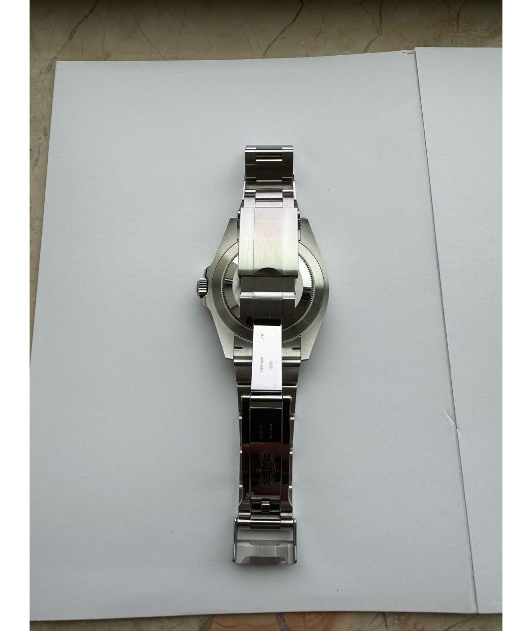 ROLEX Серебряные стальные часы, фото 5