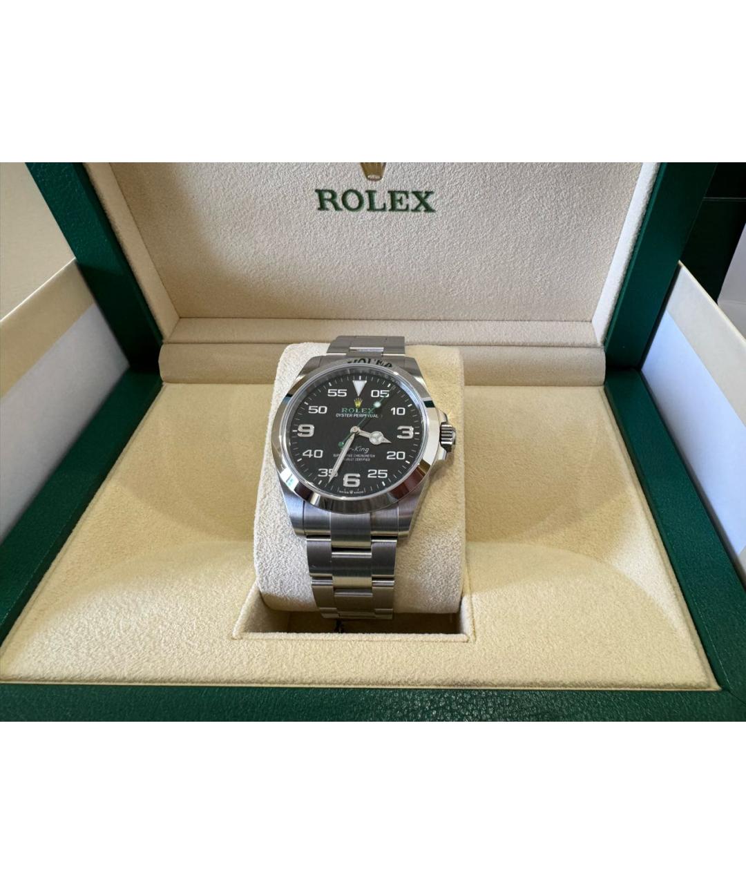 ROLEX Серебряные стальные часы, фото 8