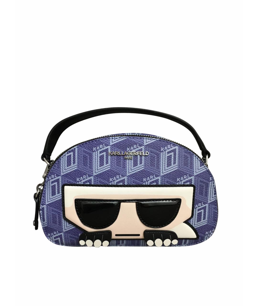 KARL LAGERFELD Синяя сумка через плечо из искусственной кожи, фото 1