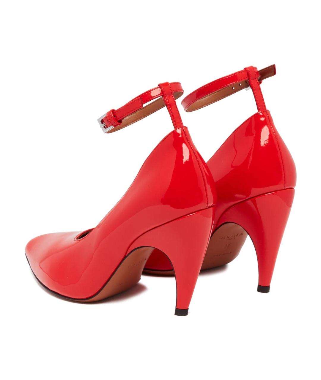 ALAIA Красные кожаные туфли, фото 4