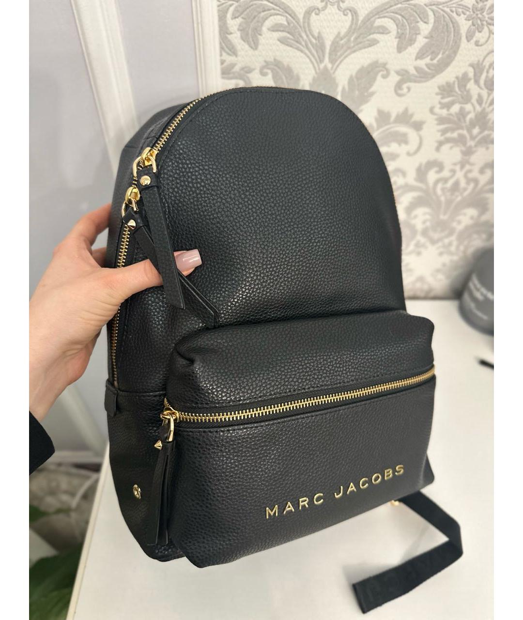 MARC JACOBS Черный кожаный рюкзак, фото 4