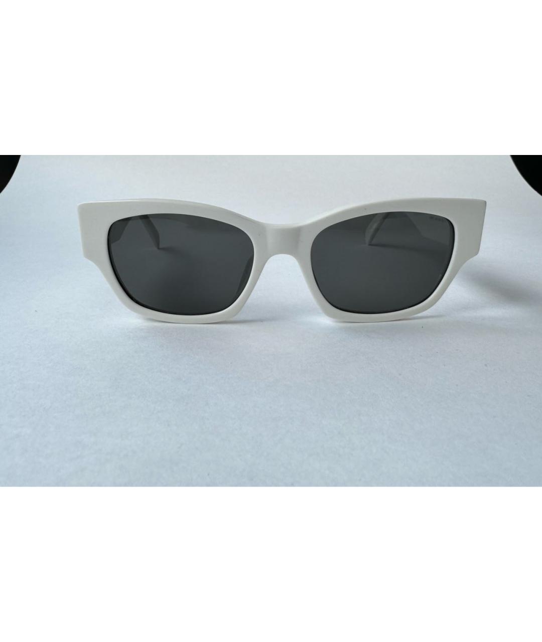 CELINE PRE-OWNED Белые пластиковые солнцезащитные очки, фото 7