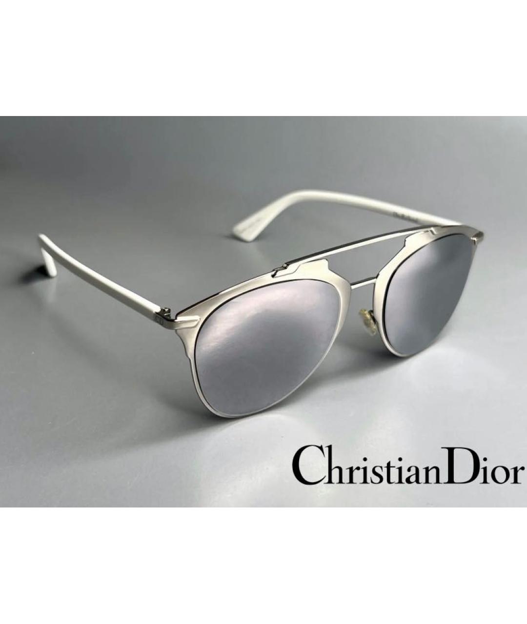 CHRISTIAN DIOR PRE-OWNED Серебряные металлические солнцезащитные очки, фото 9