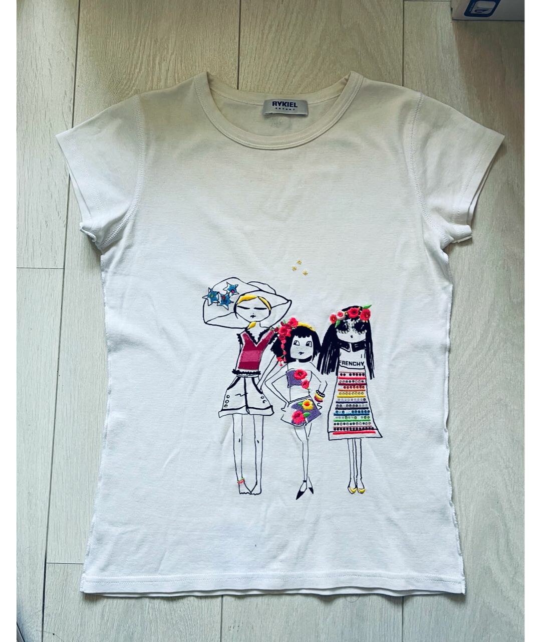 SONIA RYKIEL Белый хлопковый детская футболка / топ, фото 2