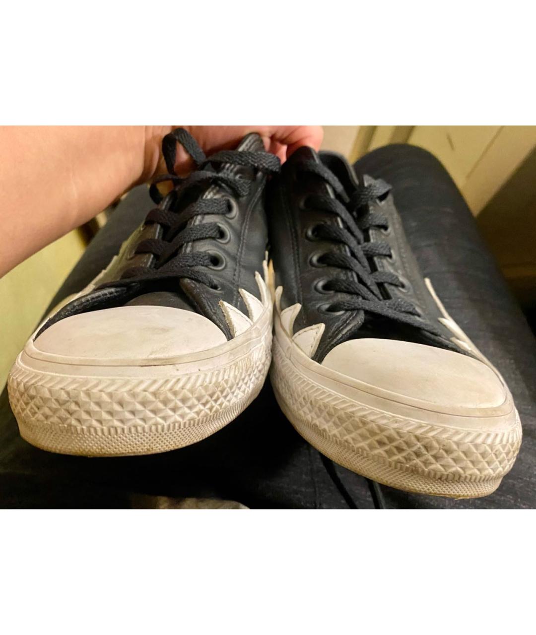 CONVERSE Черные кожаные кеды, фото 6