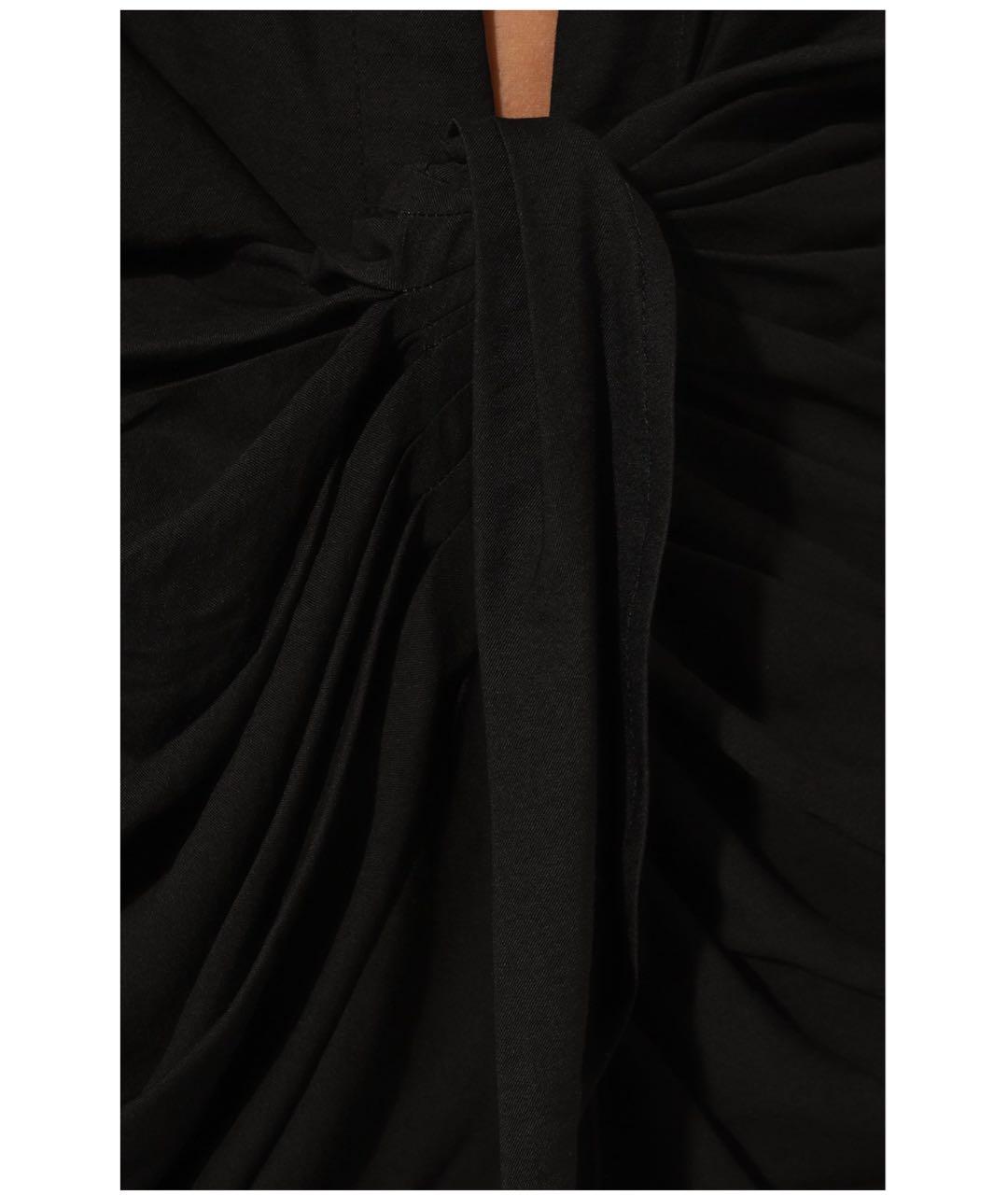 JACQUEMUS Черное вискозное повседневное платье, фото 6
