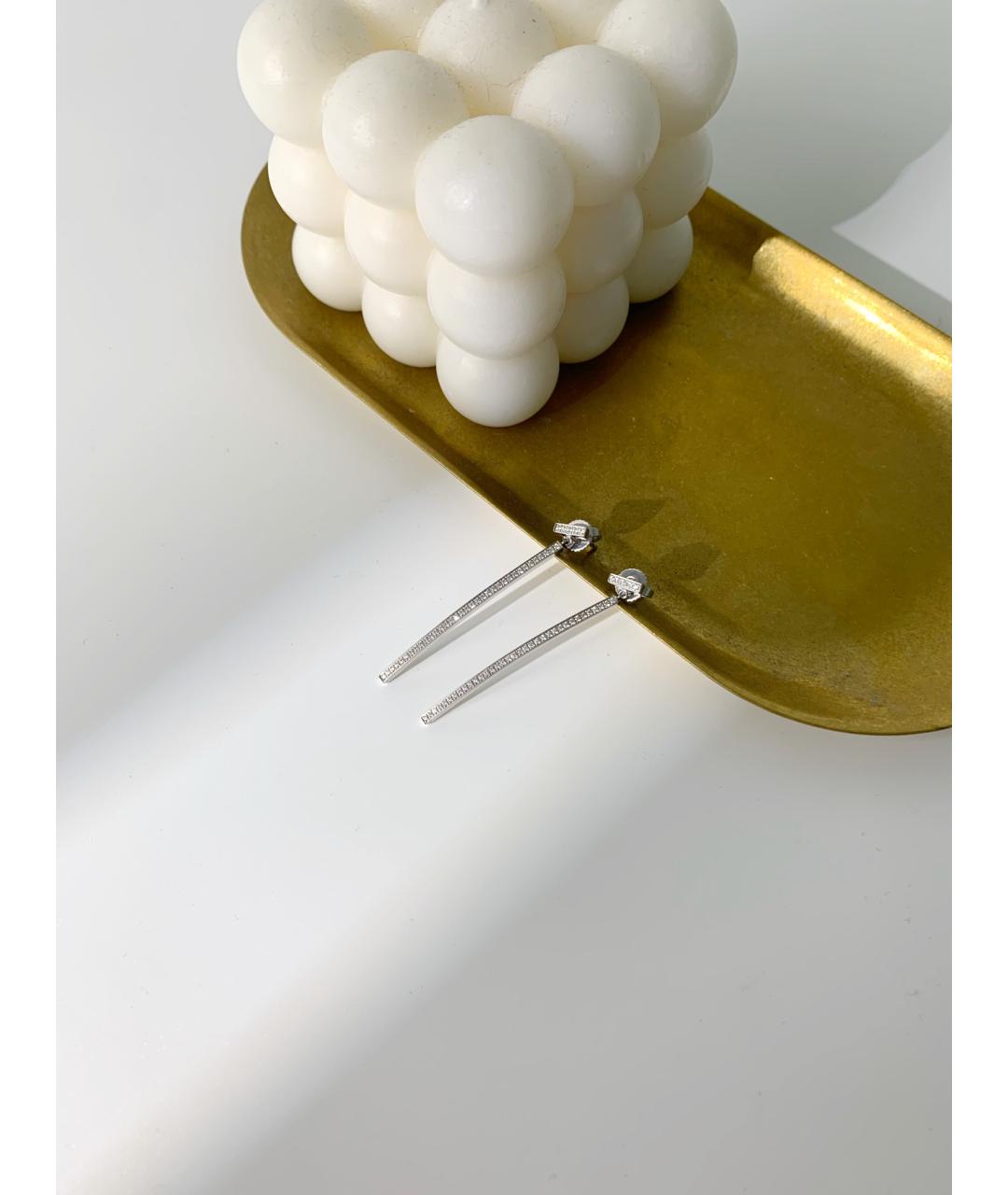 TIFFANY&CO Белые серьги из белого золота, фото 3