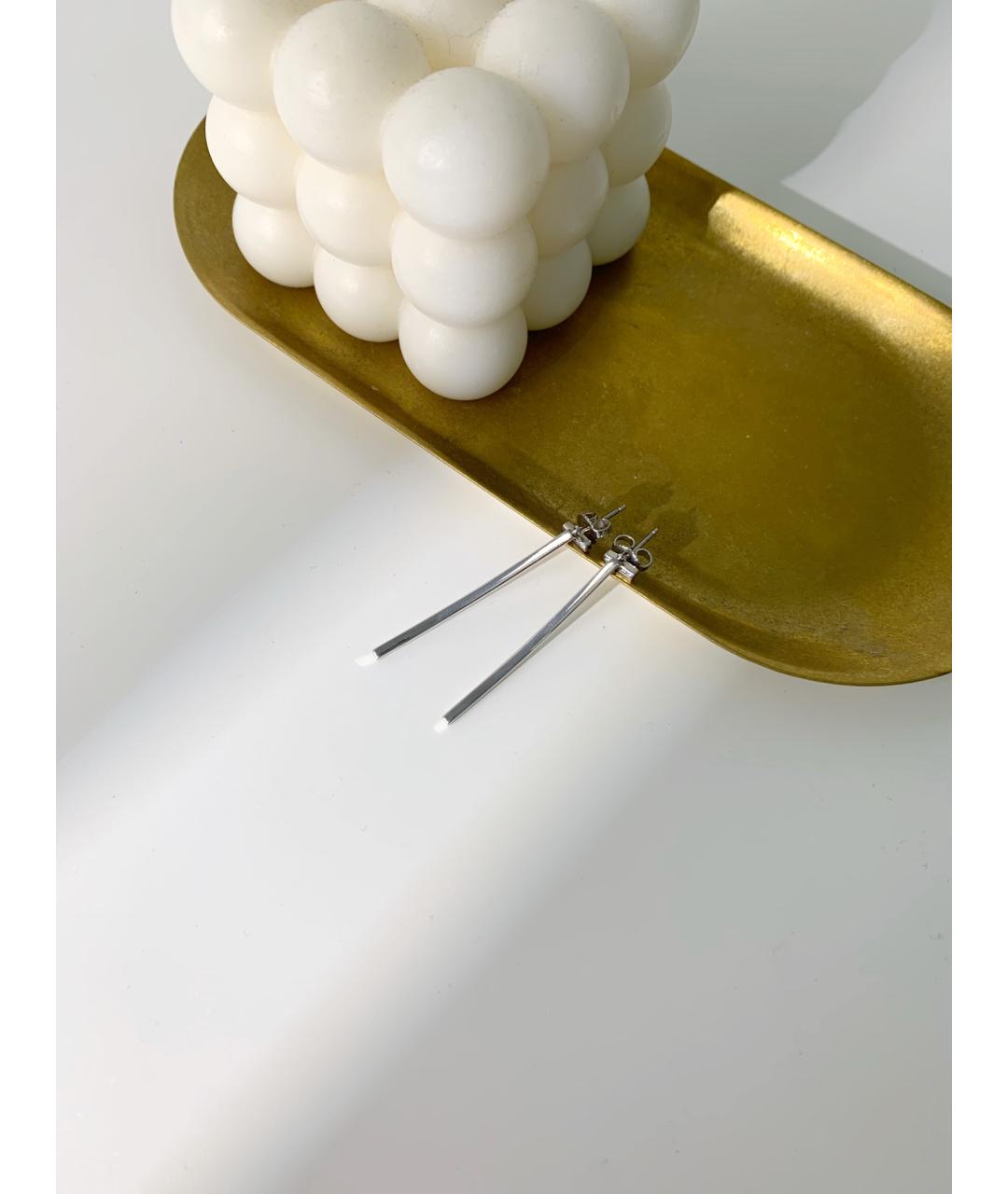 TIFFANY&CO Белые серьги из белого золота, фото 4