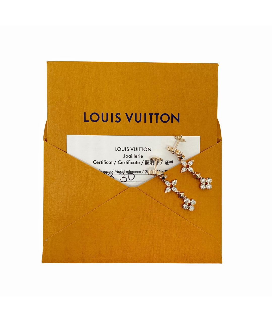 LOUIS VUITTON PRE-OWNED Золотые серьги из розового золота, фото 2