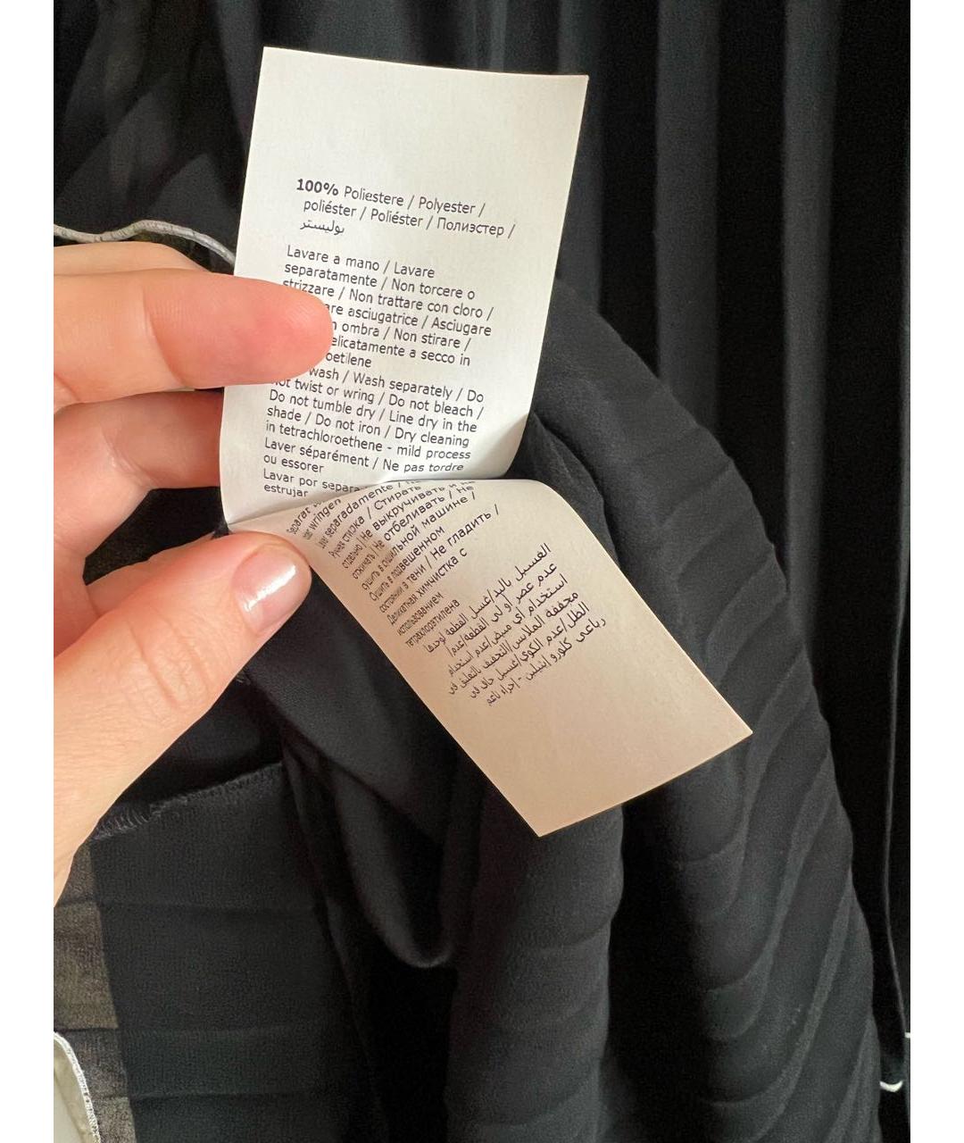 BOUTIQUE MOSCHINO Черное полиэстеровое коктейльное платье, фото 6