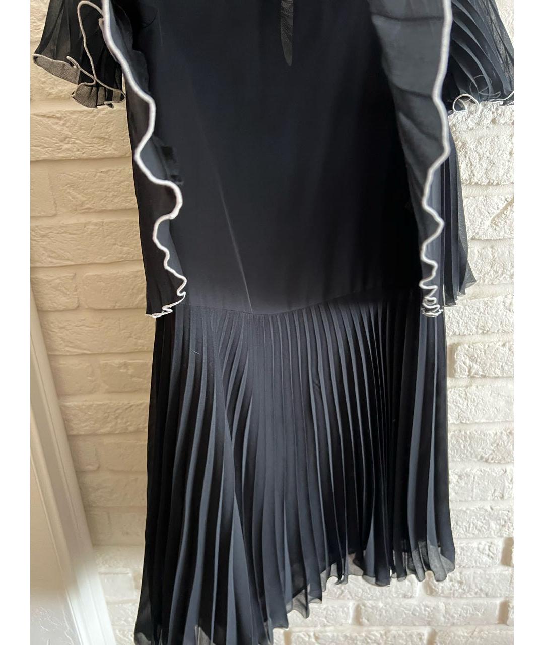 BOUTIQUE MOSCHINO Черное полиэстеровое коктейльное платье, фото 4