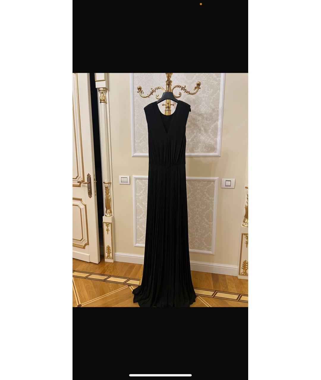 ELISABETTA FRANCHI Черное вечернее платье, фото 9