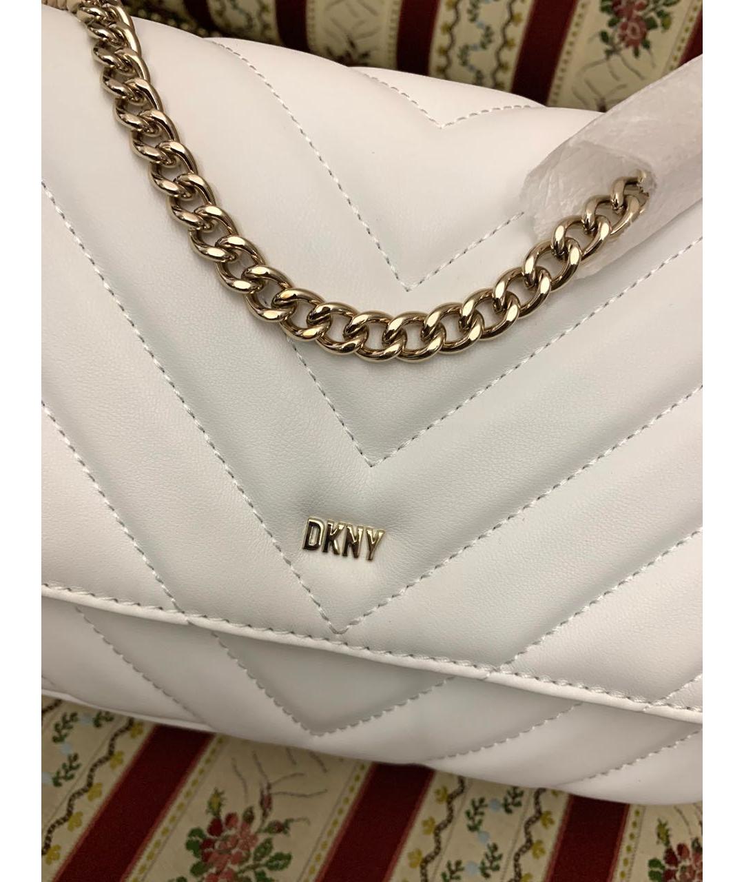DKNY Белая сумка через плечо, фото 7