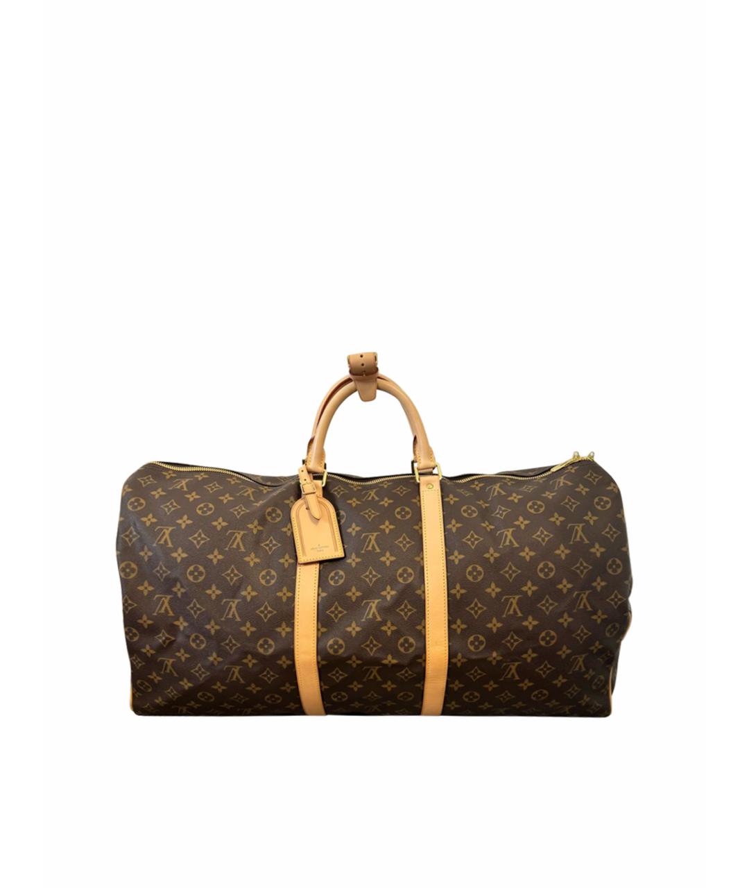 LOUIS VUITTON PRE-OWNED Коричневая дорожная/спортивная сумка, фото 1