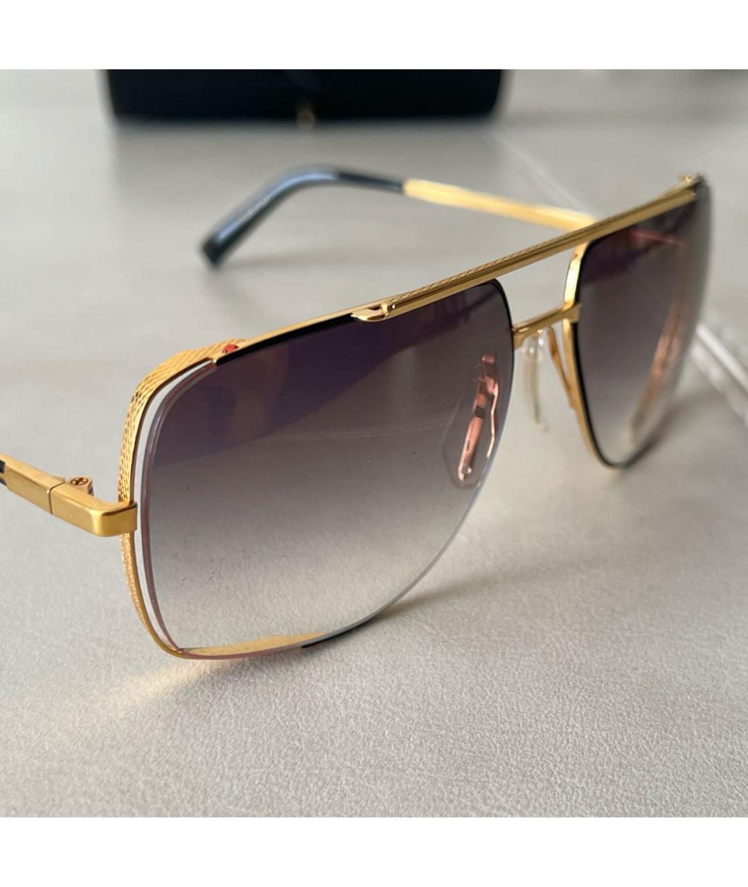 DITA Золотые металлические солнцезащитные очки, фото 3