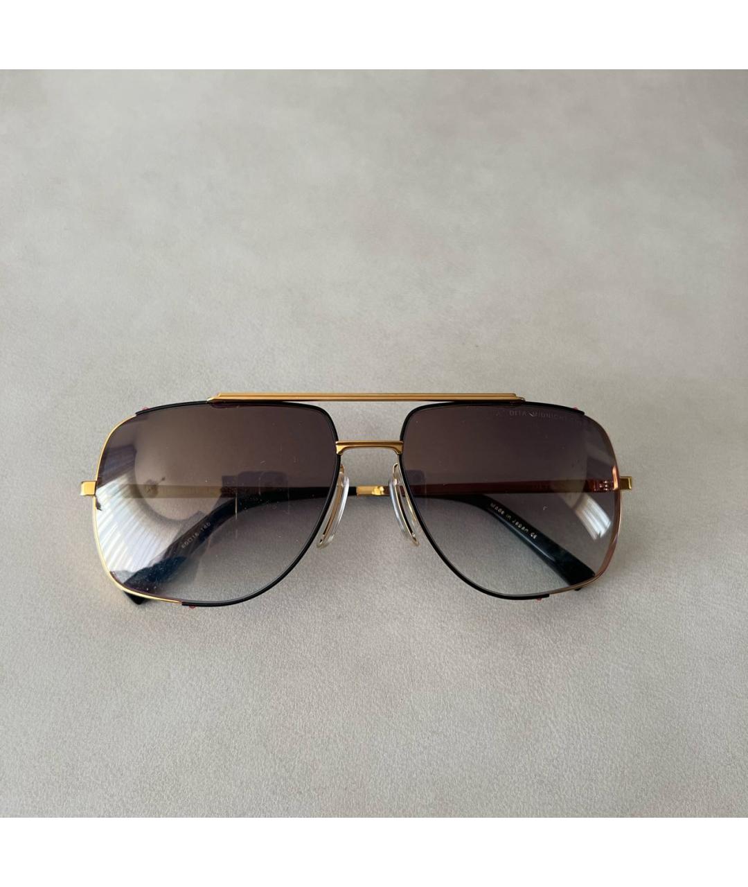 DITA Золотые металлические солнцезащитные очки, фото 2