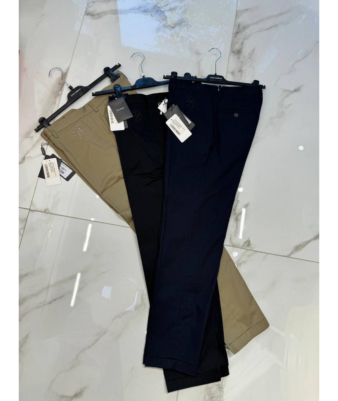 DOLCE&GABBANA Черные классические брюки, фото 6