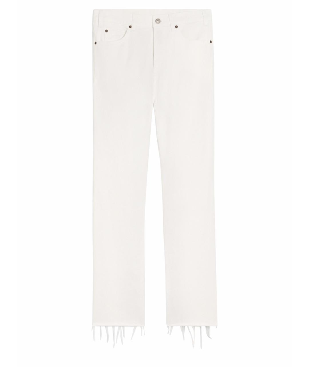 CELINE PRE-OWNED Белые хлопковые прямые джинсы, фото 1