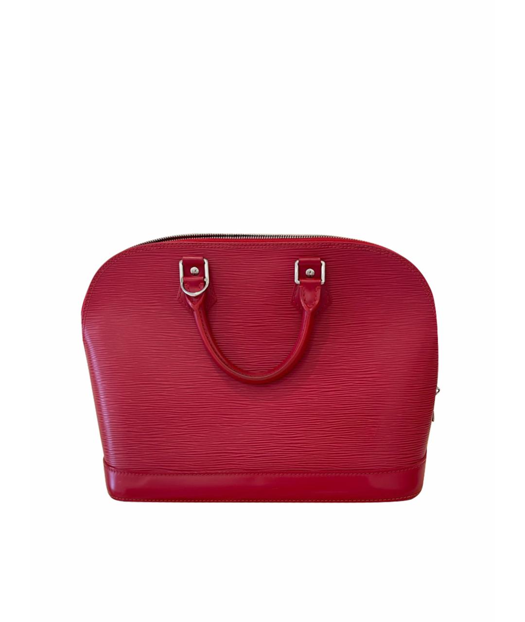 LOUIS VUITTON PRE-OWNED Красная кожаная сумка с короткими ручками, фото 1