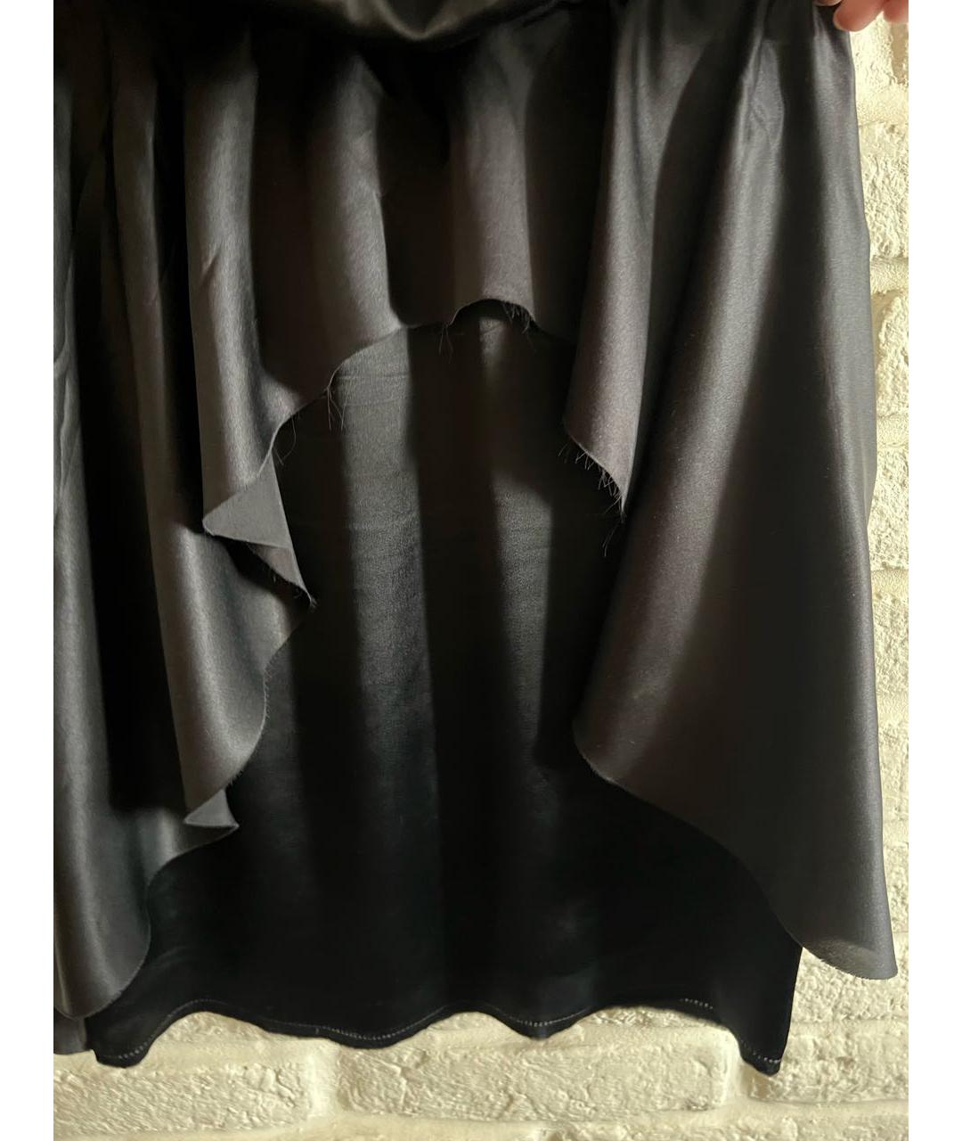 LANVIN Черное шелковое коктейльное платье, фото 4