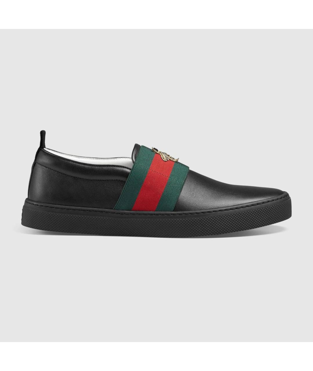 GUCCI Кожаные слипоны, фото 3