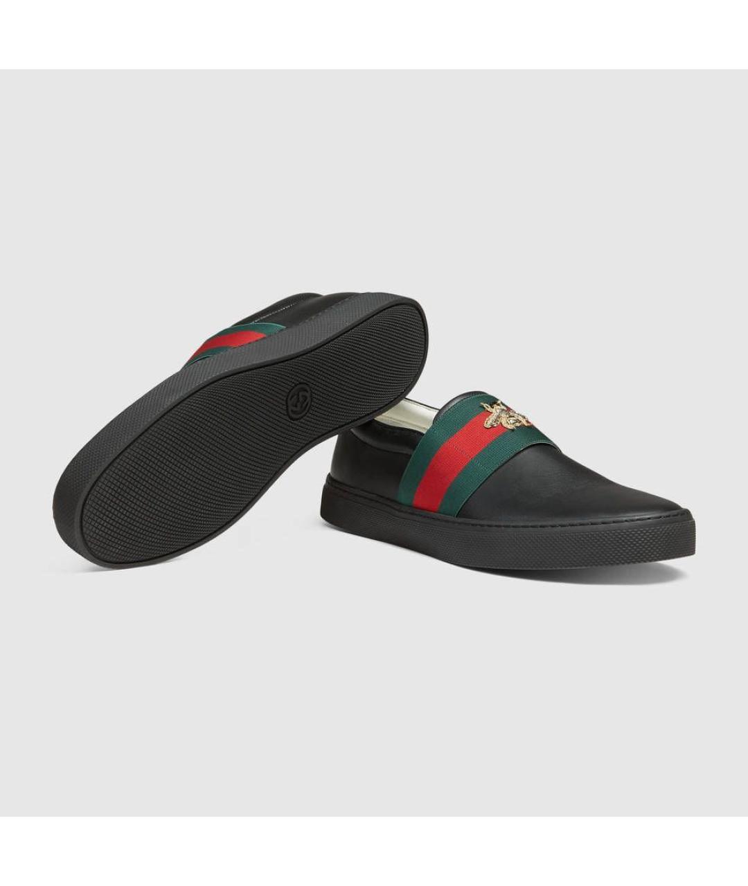 GUCCI Кожаные слипоны, фото 2