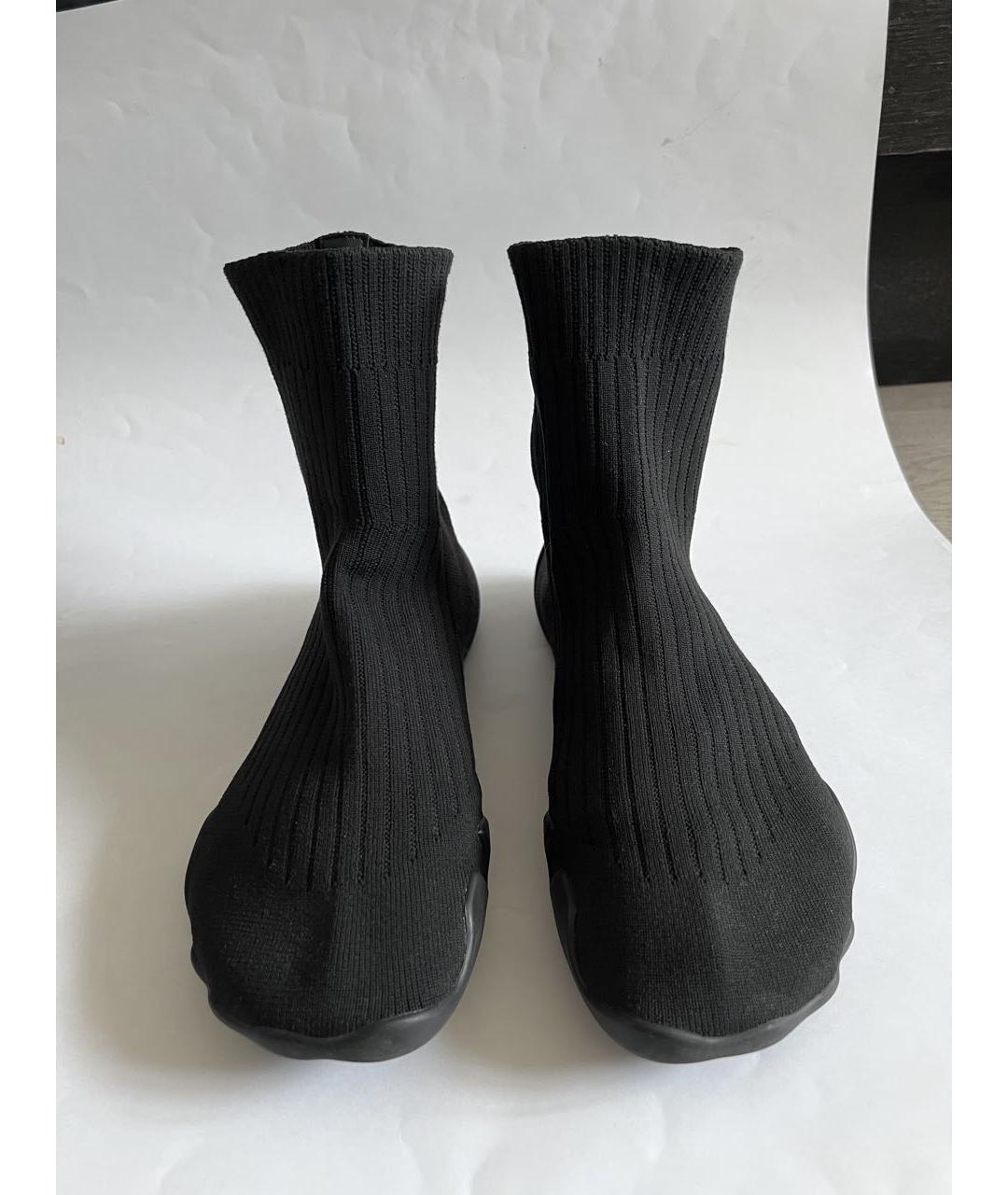 VETEMENTS Черные текстильные высокие кроссовки / кеды, фото 2
