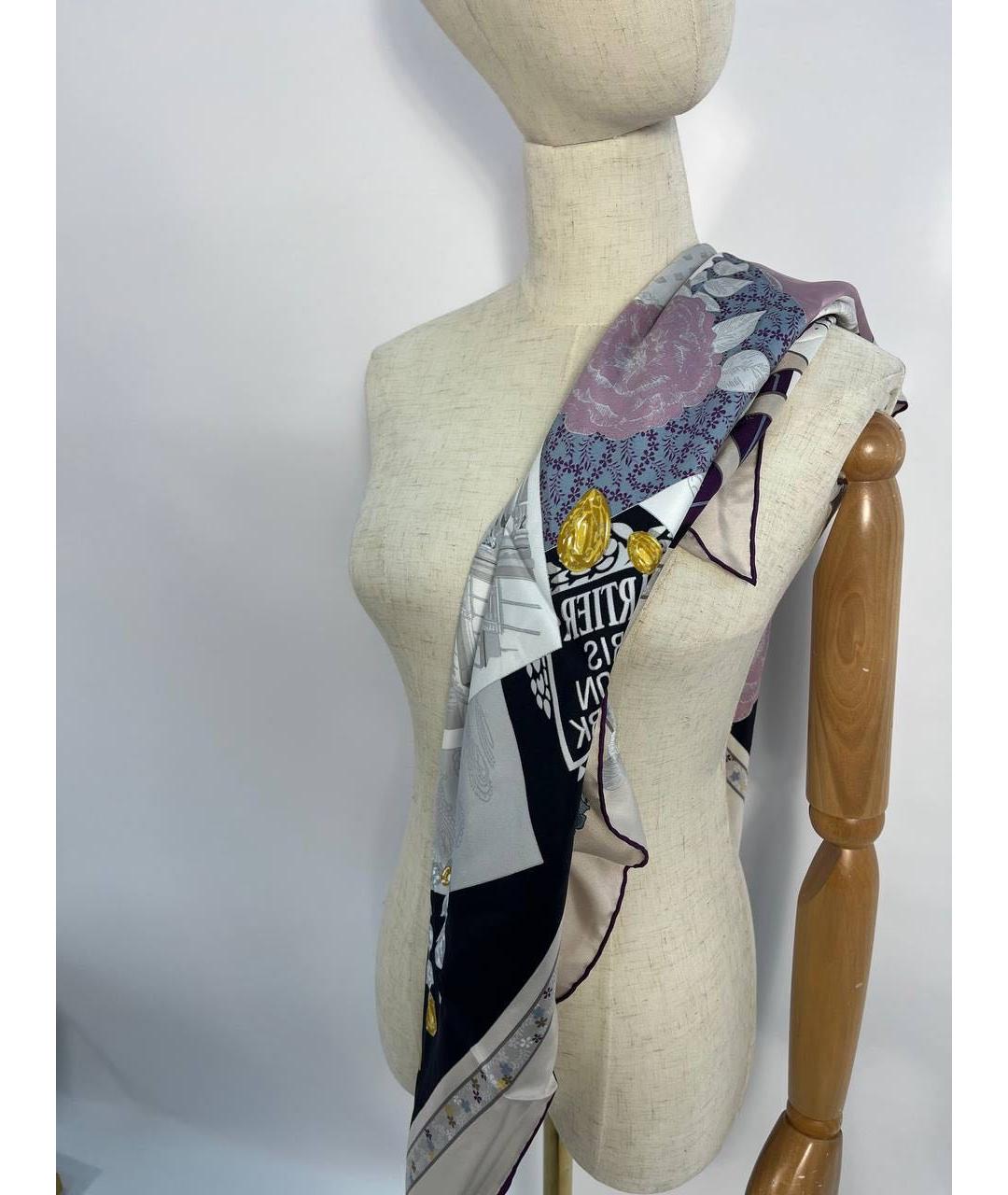 CARTIER Мульти шелковый платок, фото 4