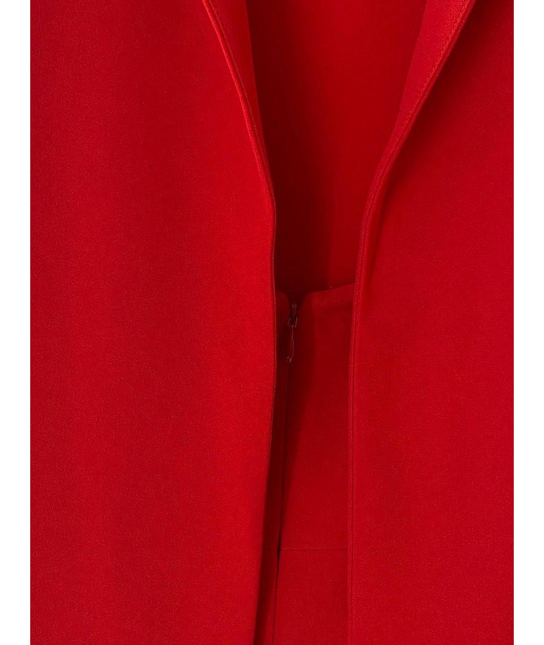 ALEXANDER MCQUEEN Красное вискозное вечернее платье, фото 5