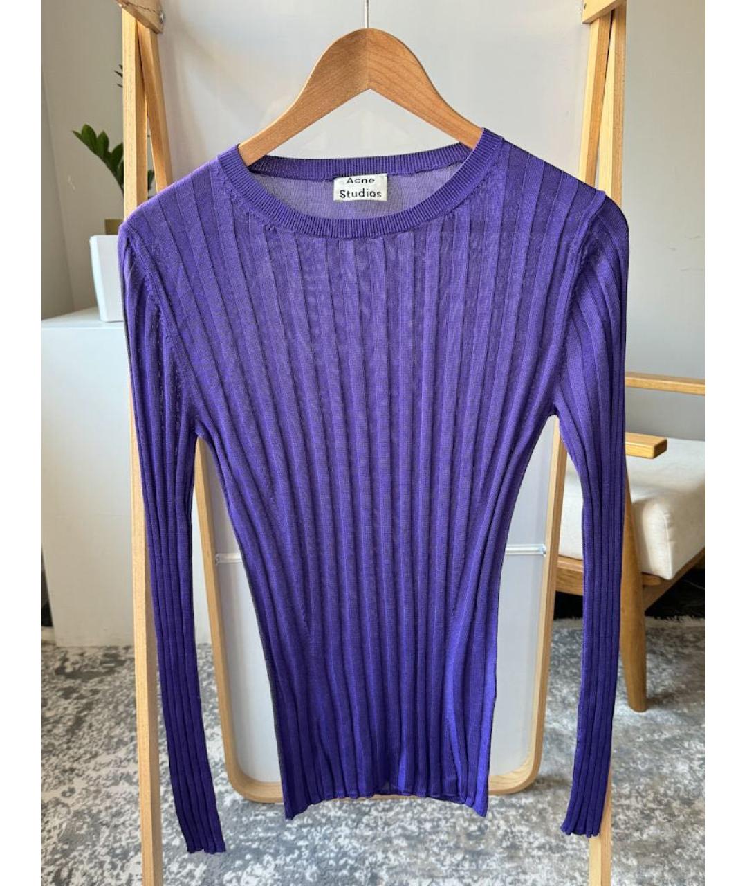 ACNE STUDIOS Фиолетовый вискозный джемпер / свитер, фото 4