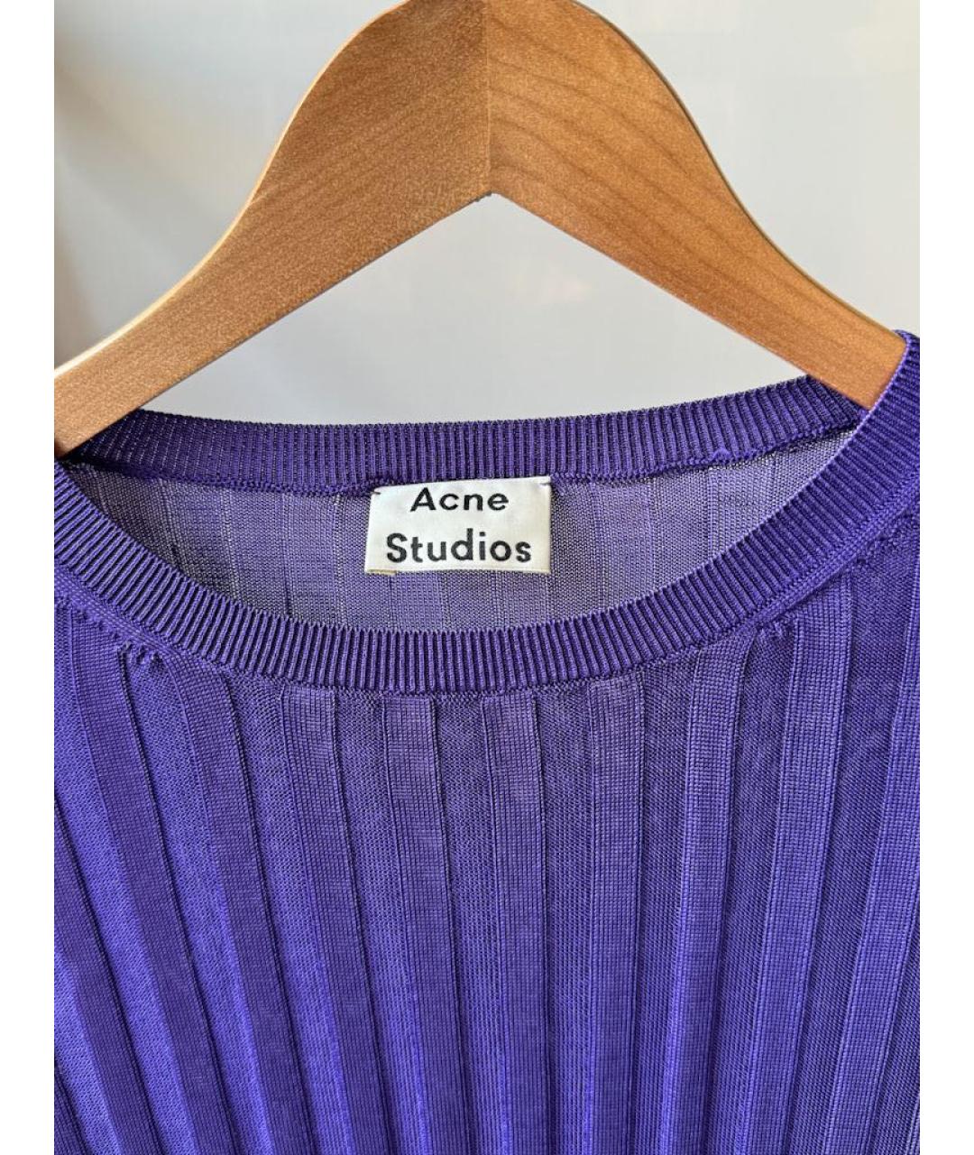 ACNE STUDIOS Фиолетовый вискозный джемпер / свитер, фото 3