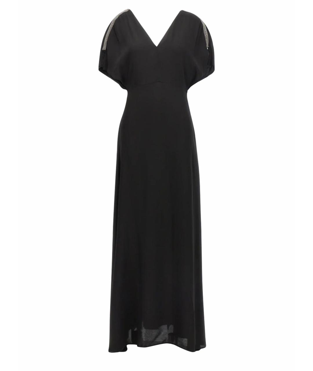 FABIANA FILIPPI Черное полиамидовое вечернее платье, фото 1