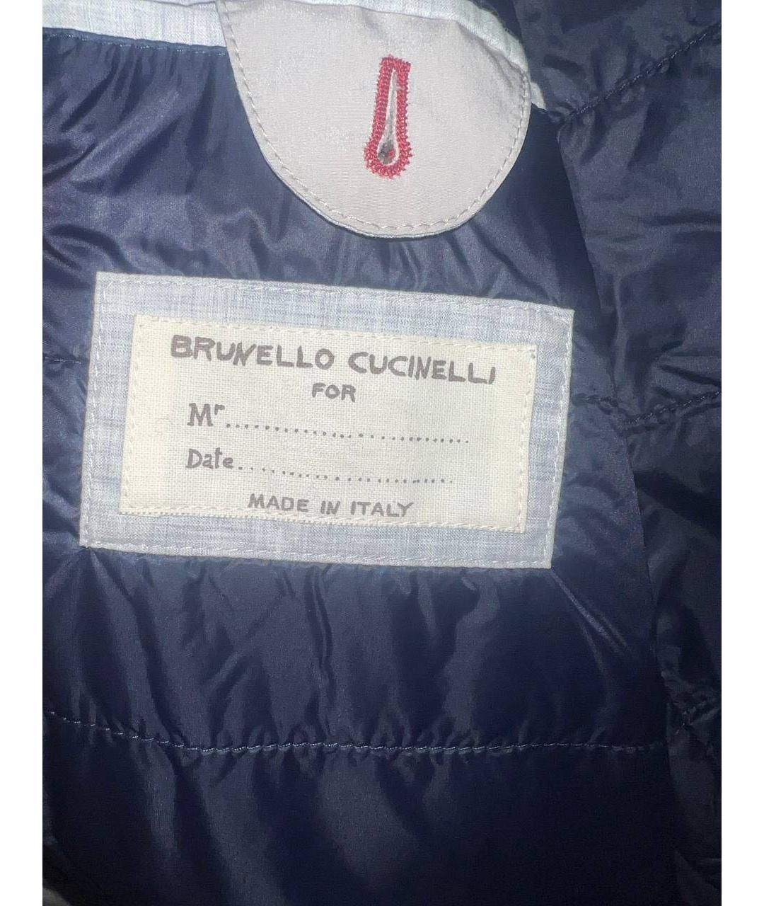 BRUNELLO CUCINELLI Серое пальто, фото 4