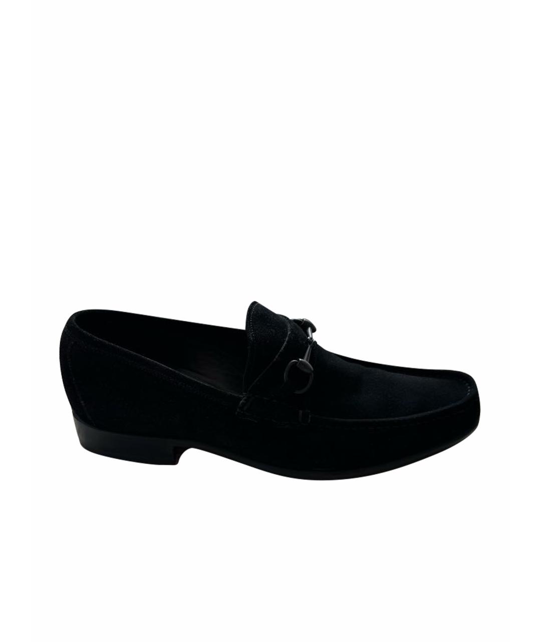 GUCCI Черные замшевые туфли, фото 1