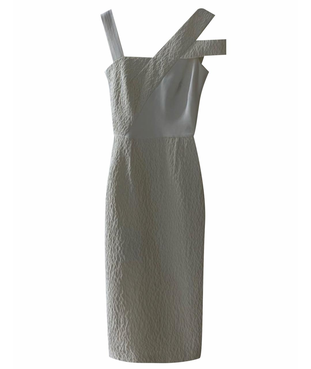 ROLAND MOURET Белое полиамидовое вечернее платье, фото 1
