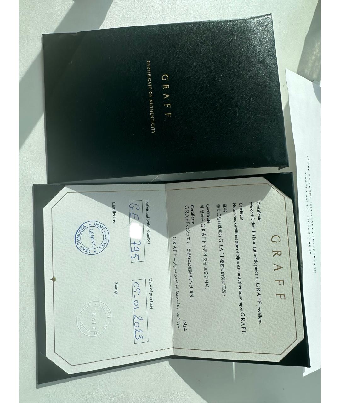 GRAFF Белые серьги из белого золота, фото 4