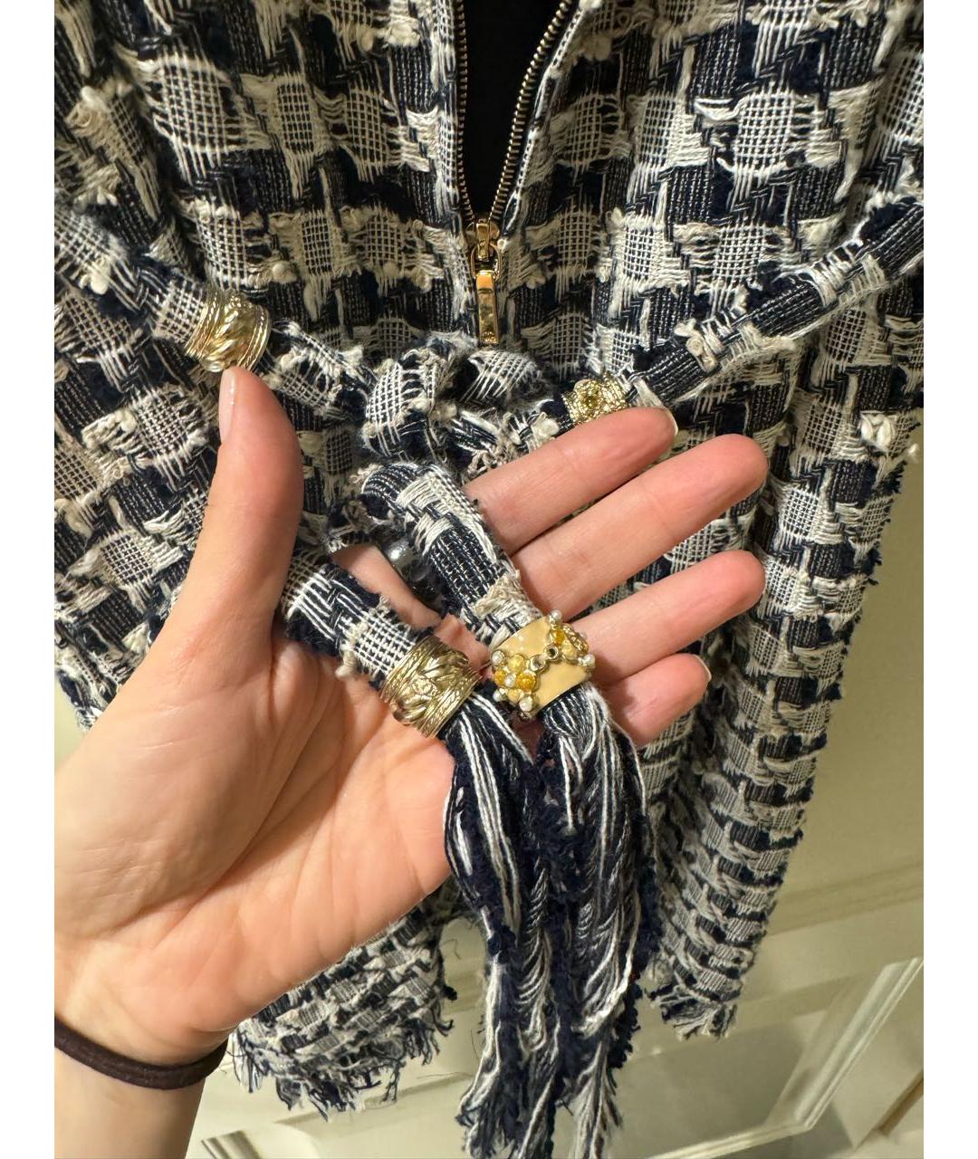 CHANEL Черное хлопковое коктейльное платье, фото 4