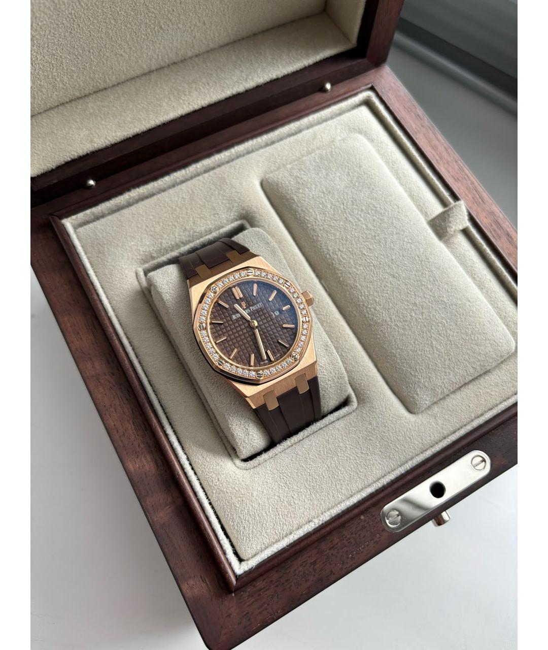 Audemars Piguet Коричневые часы из розового золота, фото 2