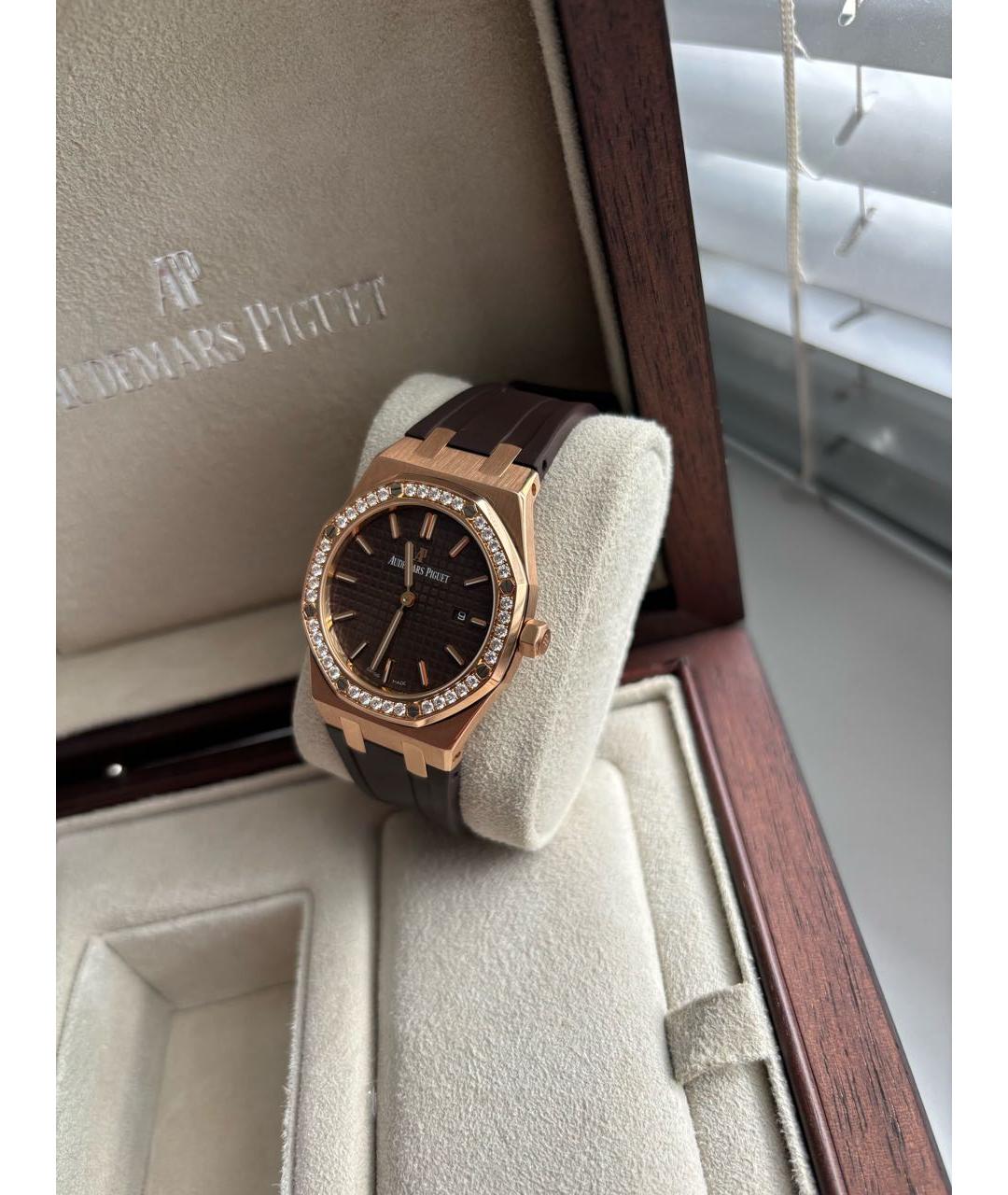 Audemars Piguet Коричневые часы из розового золота, фото 5