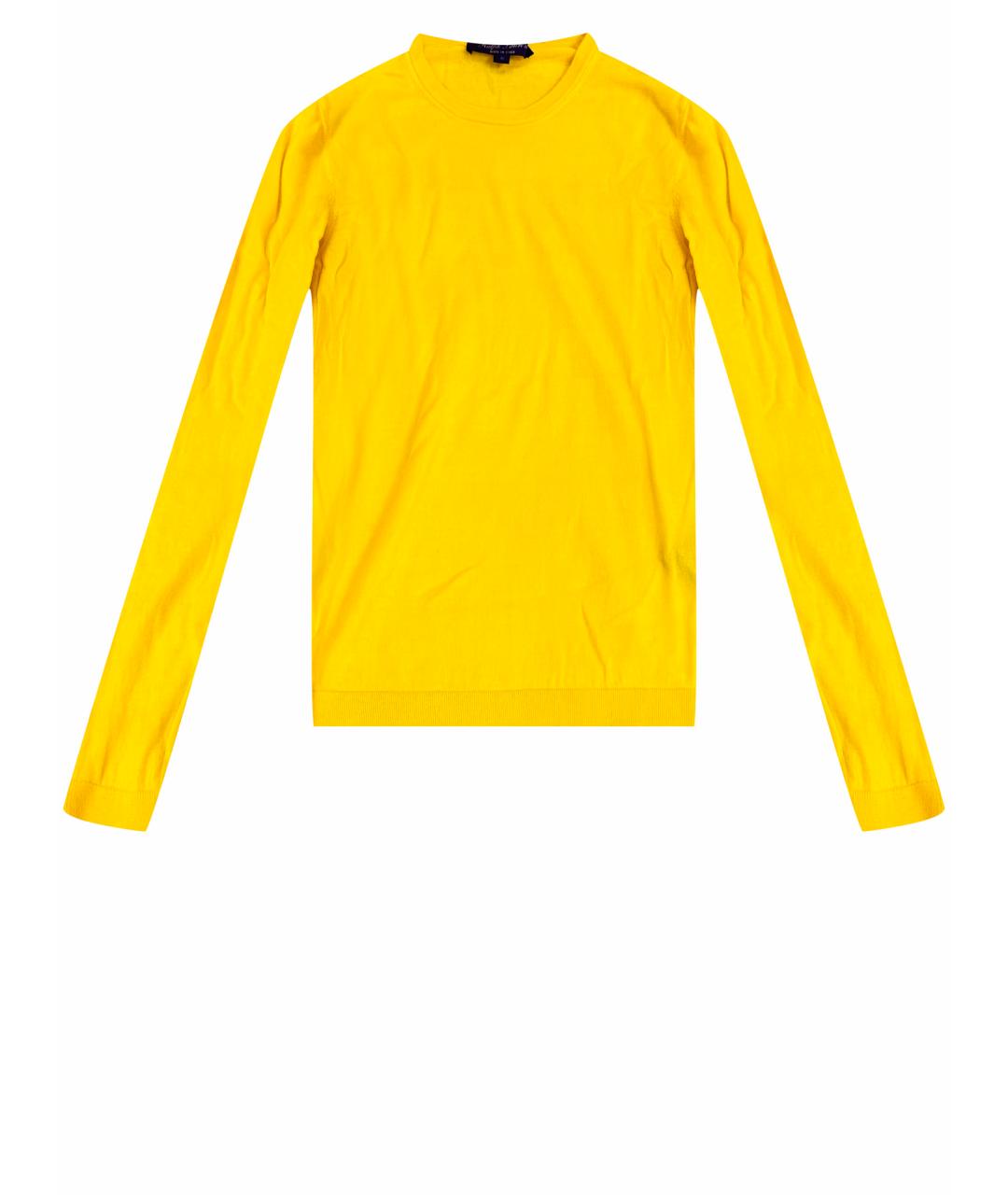 RALPH LAUREN Желтый кашемировый джемпер / свитер, фото 1