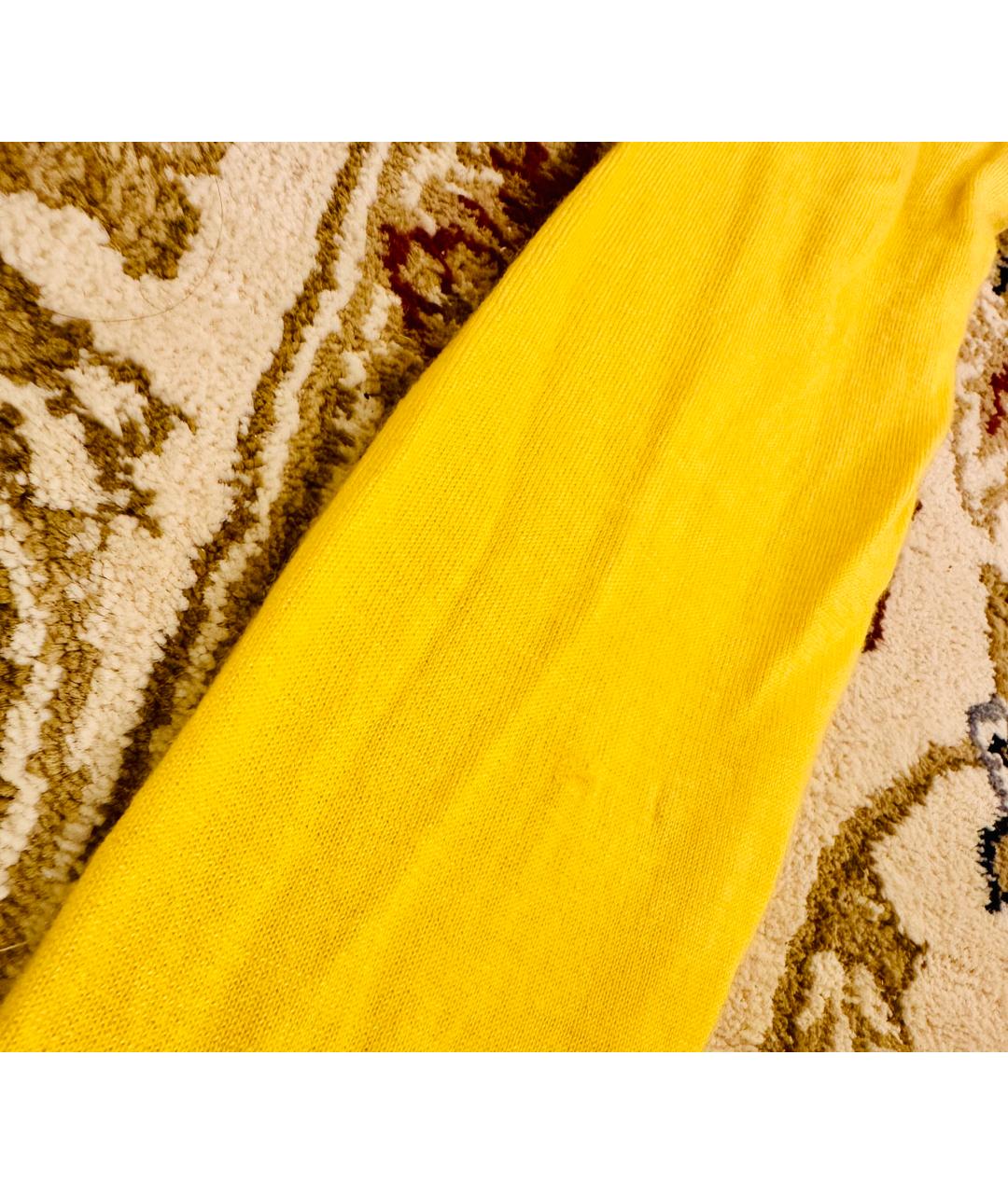 RALPH LAUREN Желтый кашемировый джемпер / свитер, фото 6