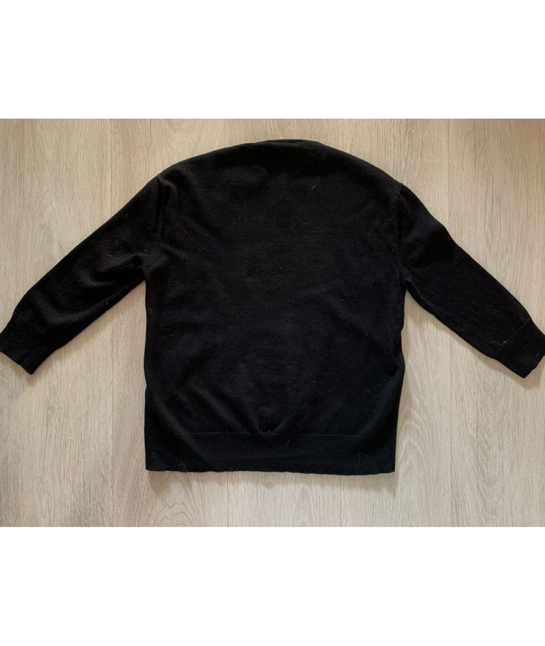 ALEXANDER MCQUEEN Черный шерстяной джемпер / свитер, фото 2